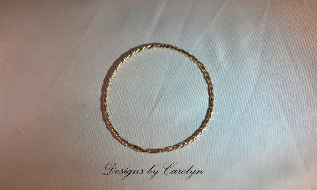 Twisted Brass Bangle Bracelet CSS142B