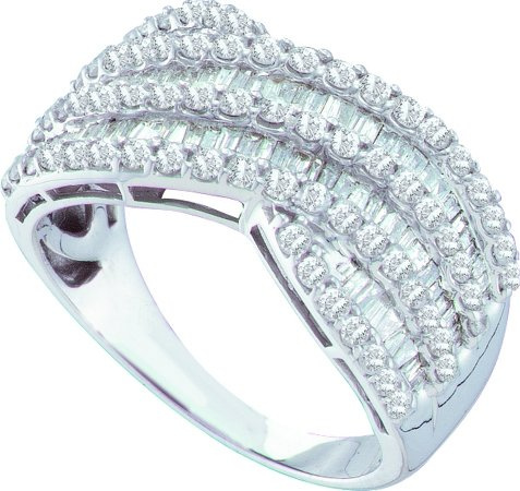 1.52CT Diamond Ladies Band in 14K Gold  CSS-FORRB1525/W-14K