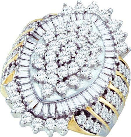 3 CT Diamond Ladies Cluster Ring  CSSFB30630