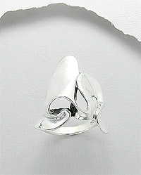 Unique Design Sterling Silver Ring 54-706-3578