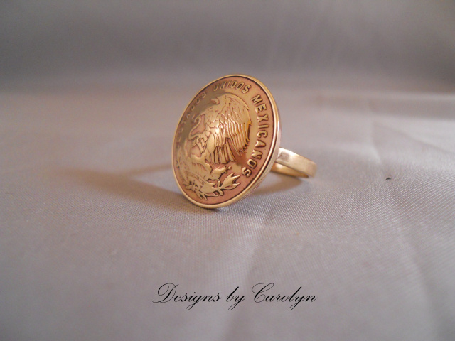 Large Brass Coin Ring CSS126R/L