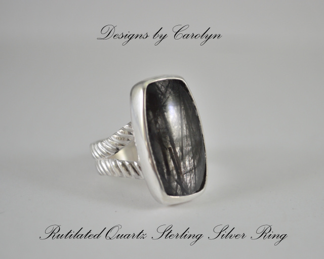 Rutilated Quartz Sterling Silver Ring CSS148R
