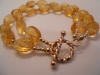 Faceted Citrine & 14/