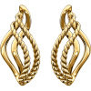14 KT Yellow Rope Design Earrings 86149
