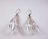12 Drop Wire Sterling Silver Earrings CB 0257 E