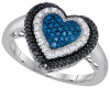 0.27 CT Blue, Black and W
