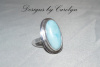 Larimar & Sterling Silver Ring  CSS136R