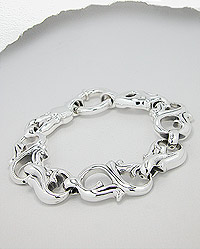 Fancy Design Sterling Silver Bracelet 93-923-182