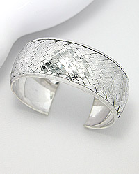 Woven Sterling Silver Cuff 54-706-2256