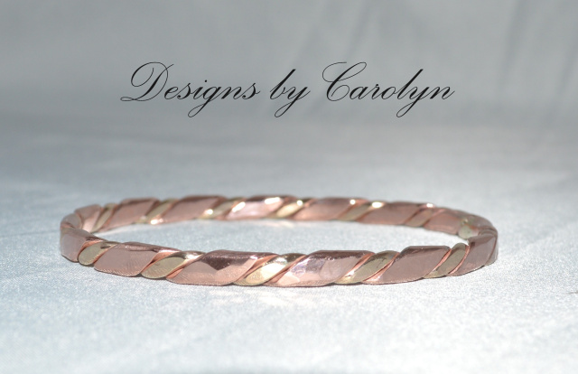 Copper & Brass Bangle Bracelet CSS141B