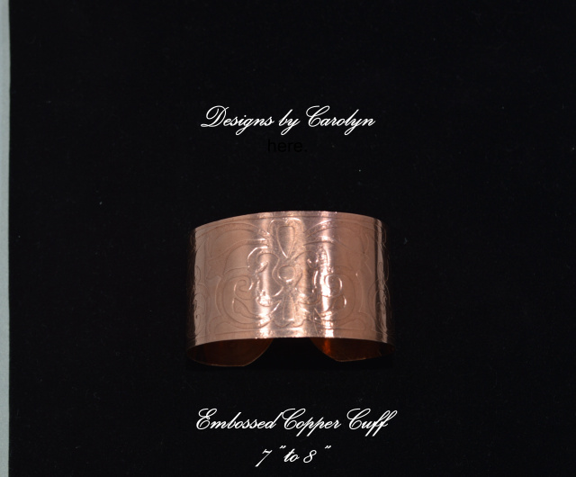 Embossed Copper Cuff CSS158B