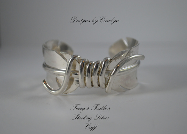 Feather Sterling Silver Cuff CSS142B