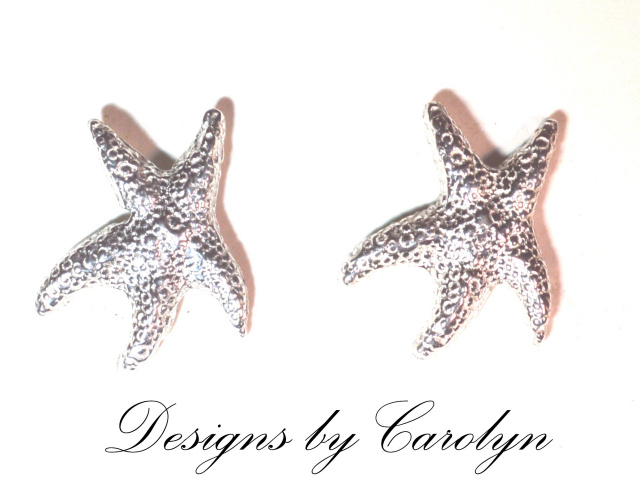 Starfish Sterling Silver Earrings 162E