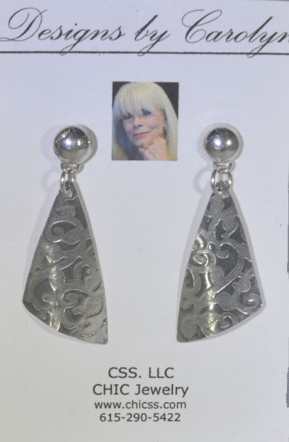 Sterling Silver Dangle Earrings CSS188E