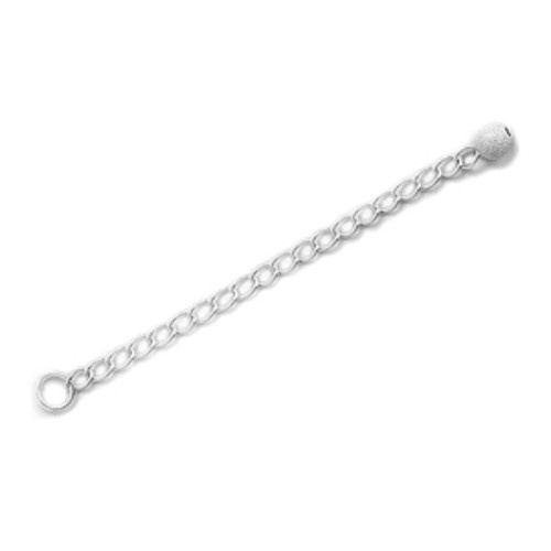 2.25" Sterling Silver Extender Chair with 4mm Stardust Bead CSSEX01