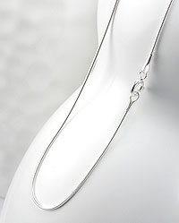 Round Snake Sterling Silver Chain 54-780-20