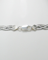 18" Sterling Silver Necklace with Rhodium Plating 54-780-327-18