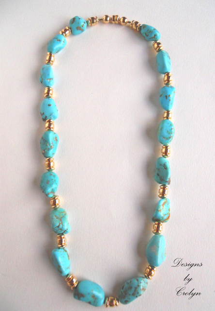 Ice Blue Campitos Turquoise Necklace CSS128N