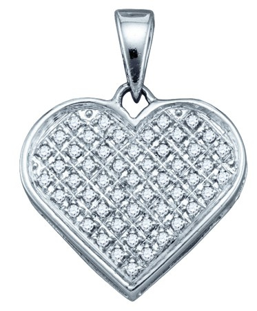 0.15 CTW Diamond Heart Pendant  CSSSPWW1205