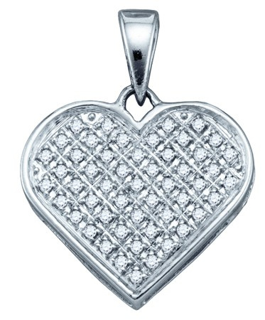 0.15 CTW Diamond Heart Pendant  CSSSPWW1205