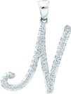 0.18CT Diamond Initial "N" Pendant CSSFOPR2421