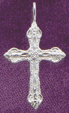 Large Sterling Silver Cross 10170