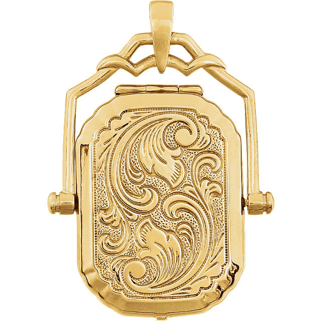 14K YELLOW GOLD SWIVEL LOCKET CSS2705