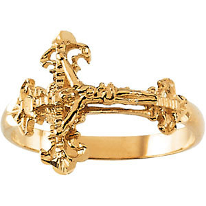 Ladies Crucifix Ring R43024