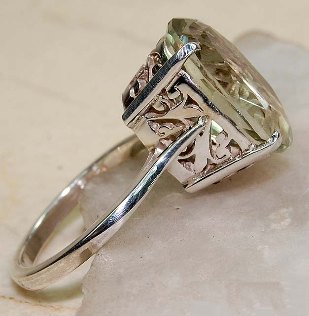 Praisiolite Sterling Silver Ring CSS1004
