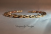 Unisex Brass Rope Bangle Bracelet CSS145B