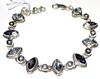 Amethyst and Topaz Sterling Silver Bracelet  88-883-378