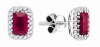 0.21 CTW DIAMOND 1.57 CTW RUBY EARRINGS CSSER045543/W