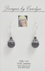 Black Onyx Sterling Silver Earrings CSS168E