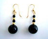 Black Onyx and 14/20 Gold Filled Earrings CSS115E