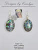 Paua Shell Sterling Silver Earrings II  CSS142E