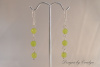 Peridot Sterling Silver Dangle Earrings CSS151E