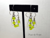 Peridot Sterling Silver Hoop Earrings CSS161E