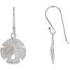 Sand Dollar Sterling Silver Earrings 84818