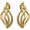 14 KT Yellow Rope Design Earrings 86149