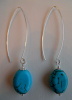 Turquoise Howlite Sterlin