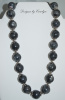 Black Labradorite & Sterling Silver Necklace CSS111N
