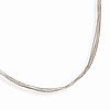 5 Strand Liquid Sterling Silver Necklace