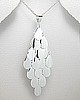 Petal Design Sterling Silver Pendant 54-706-2106