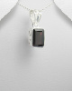 Garnet & Sterling Silver Pendant 88-883-422G