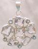 Crystal Quartz & Blue Topaz Pendant CSS 2280