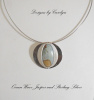 Ocean Wave Jasper Sterling Silver Pendant