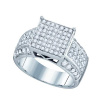 1 CT Diamond Micro Pave Ladies Ring CSSSRWW1488/W