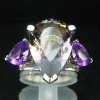 5.77 CT. Ametrine & Amethyst Sterling Silver Ring CSS0842