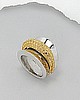 Sterling Silver & 18 K Gold Vermeil Ring 54-706-3510