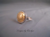 Brass Coin Sterling Silver Ring CSS3286R